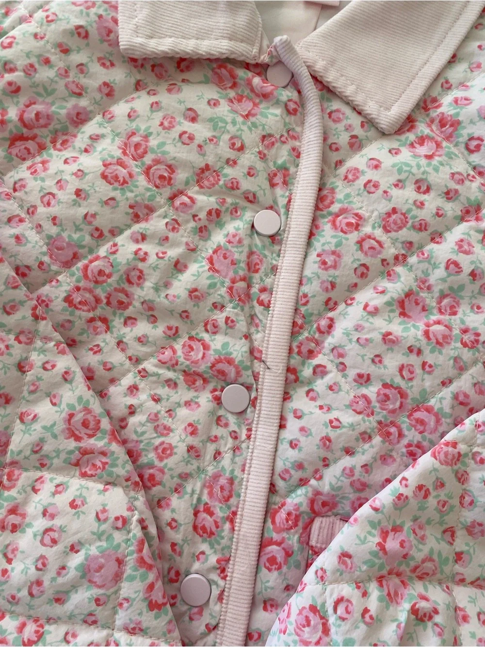 LoveShackFancy Charlotte Roseheart Quilted Barn Jacket